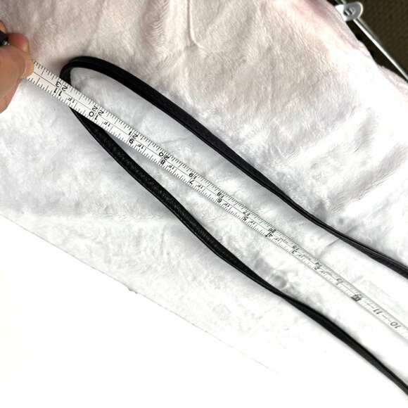 Atelier V Cuir Brown Black Daisy Embossed Leather Shoulder Wallet Clutch Purse W - Picture 15 of 16